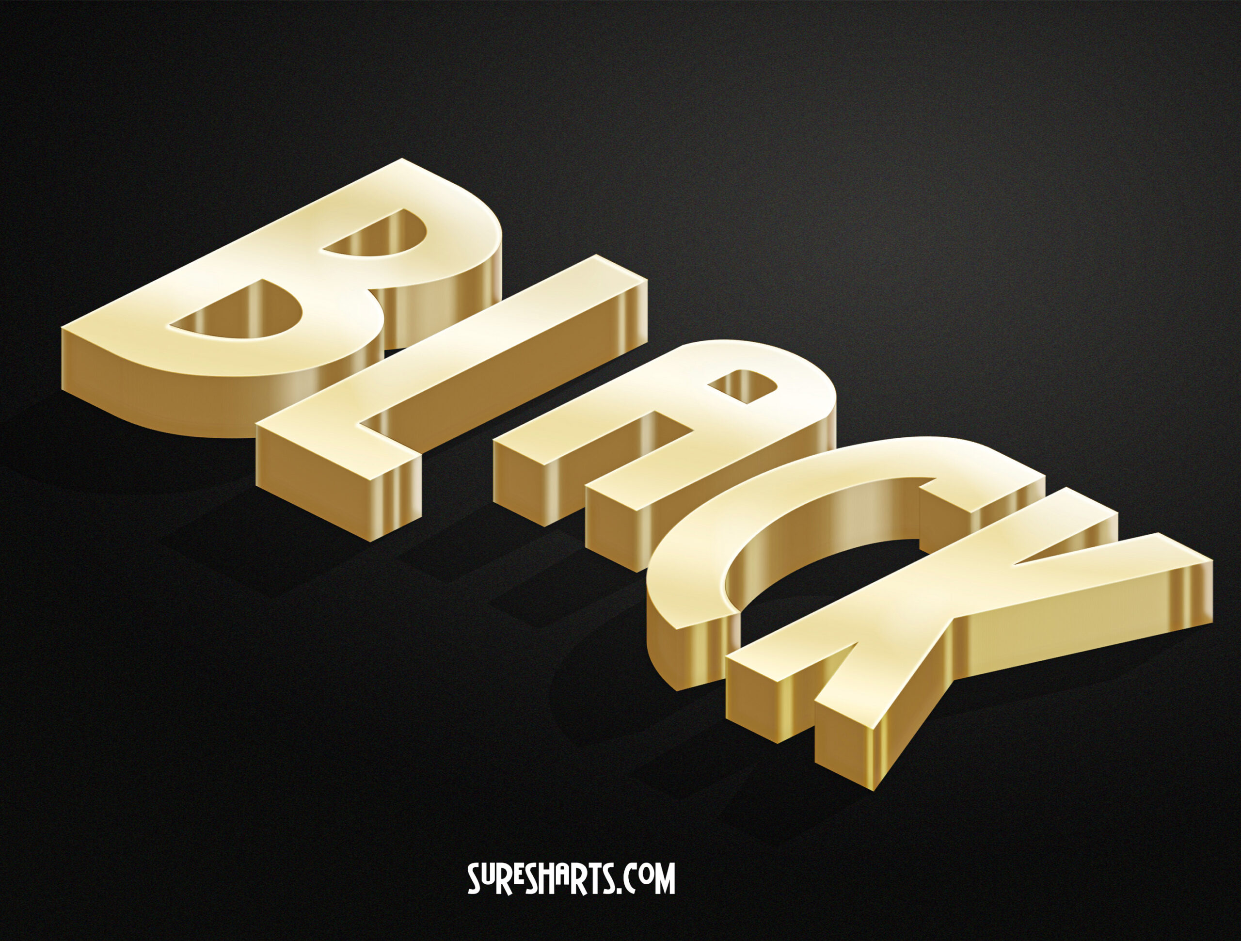 Creative Gold 3D Photoshop Action [Free Download]