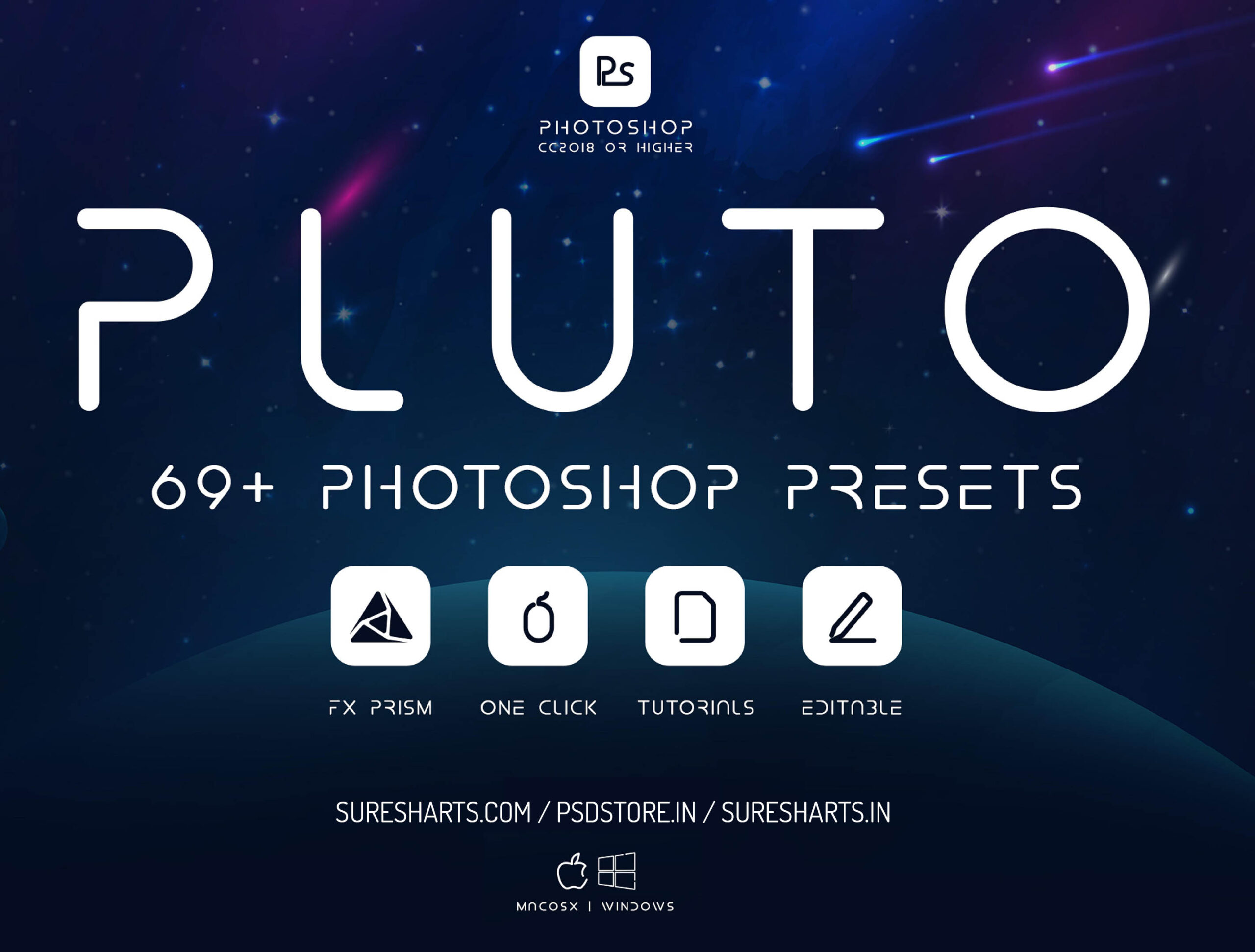 Pluto – 69+ Photoshop Presets Pack